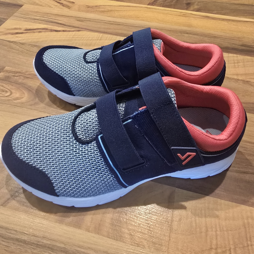 Vionic Women's Brisk Ema Adjustable Walking Sneakers Size 8 Wide